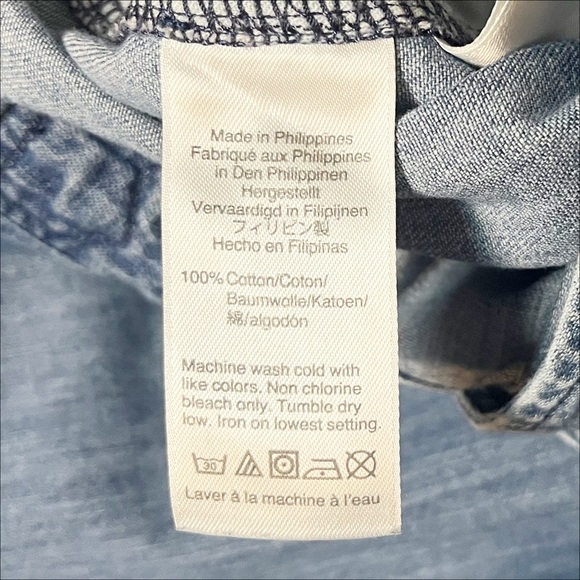 J. Crew Point Sur Wide Leg Tailored Indigo Jumpsuit 2 chambray denim minimalist - Picture 9 of 14